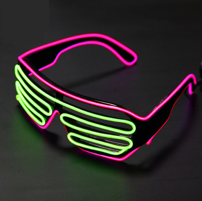 Clignotant lumineux du volet LED en verre de fil au néon léger d'EL portatif