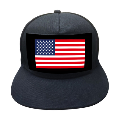 Le bruit de clignotant du DJ Snapback a activé des casquettes de baseball avec des lumières de LED