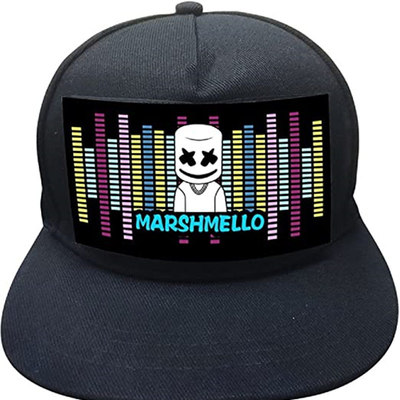 Chapeaux de base-ball lumineux à commande vocale de LED une taille pour tous