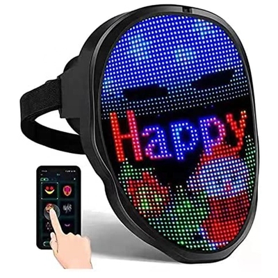 Photos rechargeables d'image d'USB DIY de masque de la partie LED de contrôle d'APPLI pour Halloween Cosplay