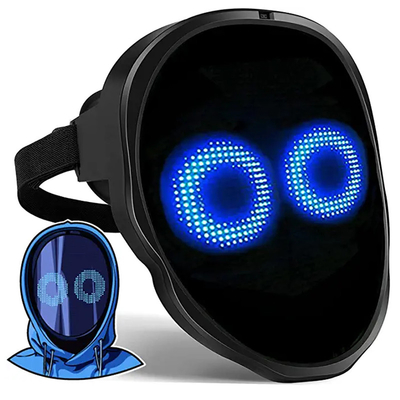 Contrôle fait sur commande d'APPLI du masque DIY de Bluetooth LED de visages pour la partie de Halloween Cosplay