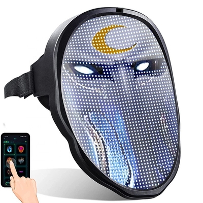 Édition du contrôle d'APPLI d'images de téléchargement des textes de modèle du masque protecteur d'affichage à LED DIY