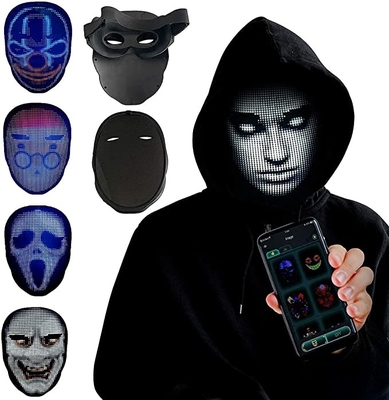 Le masque protecteur changeant futé commandé de l'APPLI LED a adapté des images aux besoins du client de téléchargement de modèle
