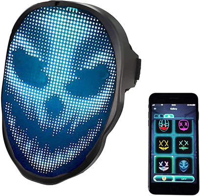 Le masque protecteur changeant futé commandé de l'APPLI LED a adapté des images aux besoins du client de téléchargement de modèle