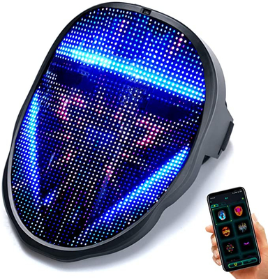 Visage changeant le modèle personnalisable rechargeable futé d'USB de masque protecteur de LED
