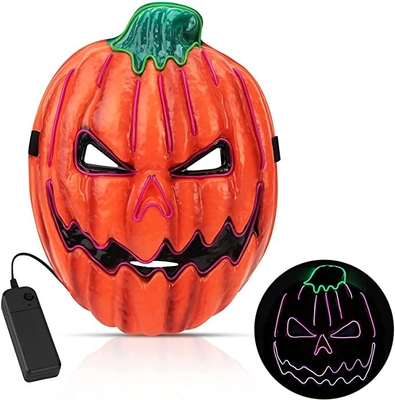 Le potiron de Halloween allument le masque protecteur avec les bandes élastiques réglables