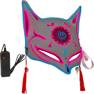 Halloween LED allument le masque de Fox pour l'Anime japonais d'enfants d'adultes