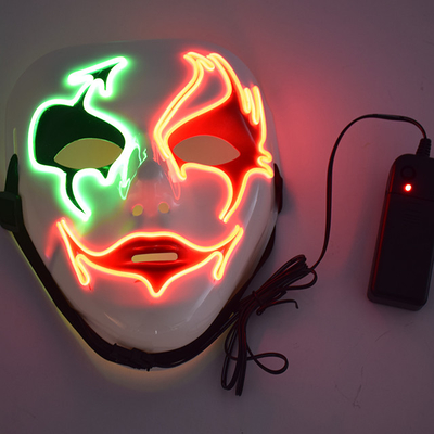 Masque protecteur de Halloween LED d'horreur avec la mousse à l'intérieur de confortable à porter