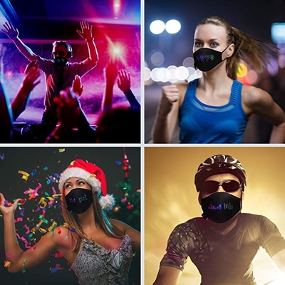 Mode personnalisable programmable de masque protecteur du contrôle LED d'APPLI rechargeable