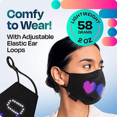 Masque protecteur programmable de la visualisation électronique LED de Digital pour Noël de partie