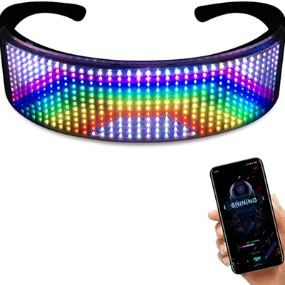 Égaliseur lumineux de dessin d'animation de message de programme en verre de Bluetooth LED