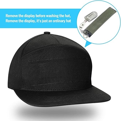 Chapeaux frais Editable de Bluetooth LED de chapeau de message programmable d'affichage