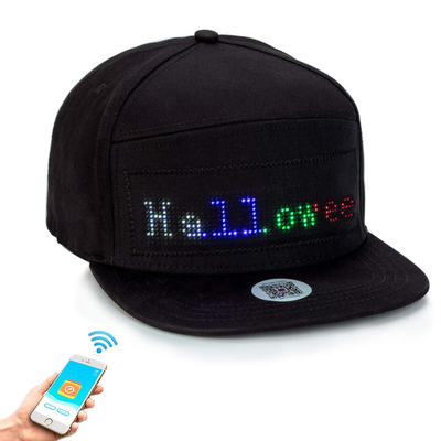 Chapeau animé d'affichage de chapeau de message de Bluetooth LED pour le festival de partie