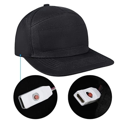 Lumière blanche programmable Adjustbale de chapeau de message de Bluetooth LED