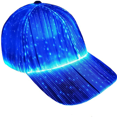 La fibre LED optique s'allument vers le haut des chapeaux de base-ball l'une taille qu'unisexe s'adapte tout