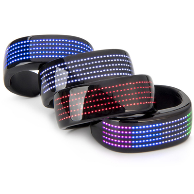 Musique Editable des textes de graffiti de modèle de bracelet intelligent programmable de LED