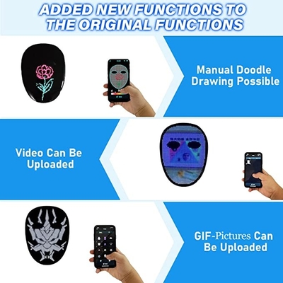 masque protecteur 3600pcs mené futé programmable pour la partie Cosplay de Halloween