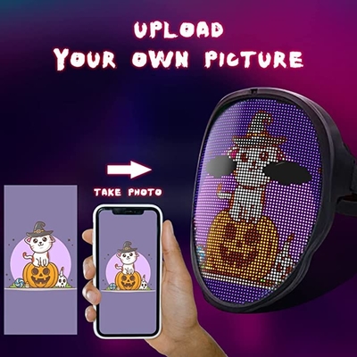 L'appli Halloween programmable a mené le visage de masque pour la mascarade de Cosplay