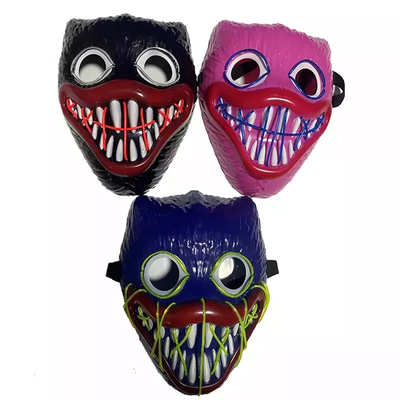 Matériel de PVC de masque protecteur de Bobby Light Up Halloween LED pour la partie de Cosplay