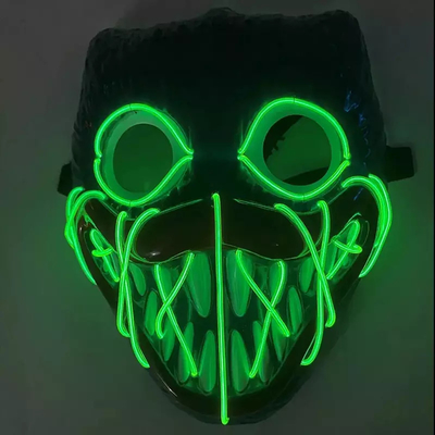 Matériel de PVC de masque protecteur de Bobby Light Up Halloween LED pour la partie de Cosplay