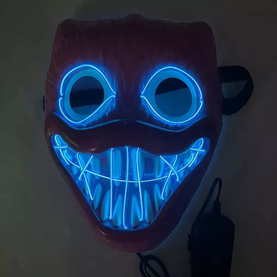 Matériel de PVC de masque protecteur de Bobby Light Up Halloween LED pour la partie de Cosplay