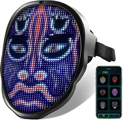 Masque programmable de Bluetooth LED pour la mascarade de partie de Cosplay de costume