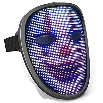 Masque changeant explosif de plein visage de Tiktok LED pour des enfants USB rechargeable