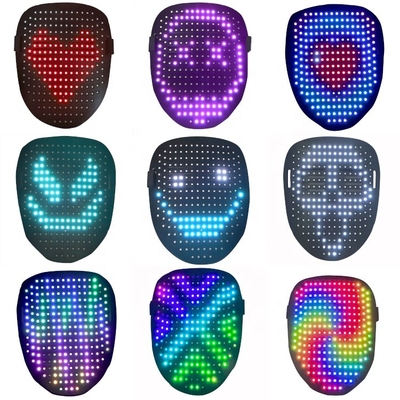 Le masque de partie de Halloween LED avec le geste sentant la LED a allumé le masque de transformation de visage