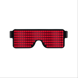 Verres au néon magiques rougeoyants d'éloge de lumière clignotante de Noël en verre de la charge LED d'USB