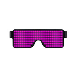 Verres au néon magiques rougeoyants d'éloge de lumière clignotante de Noël en verre de la charge LED d'USB