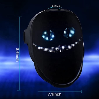 Édition du contrôle d'APPLI d'images de téléchargement des textes de modèle du masque protecteur d'affichage à LED DIY